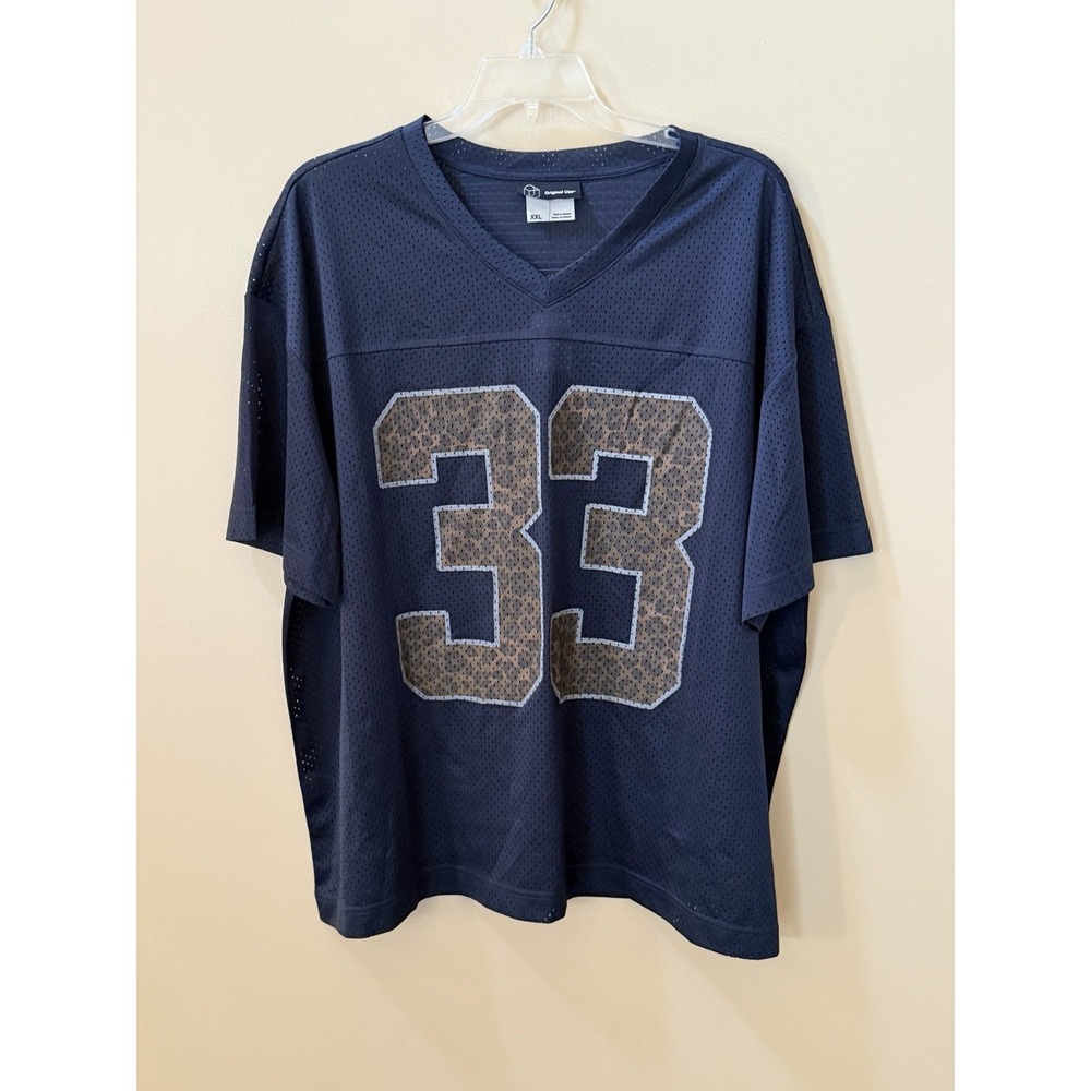 NEW Original Use Men's Activewear Short Sleeve Mesh Jersey Shirt Size XXL Blue